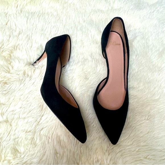 J.Crew Suede D’Orsay Pumps made in Italy size 8 - Picture 2 of 7